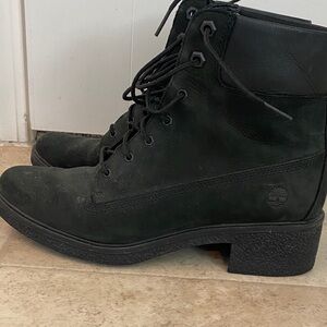 Timberland Women's Black Combat Boots